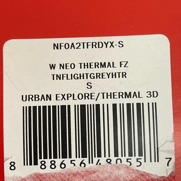 New The North Face Thermal Full Zip Fleece Jacket Long Sleeve Gray